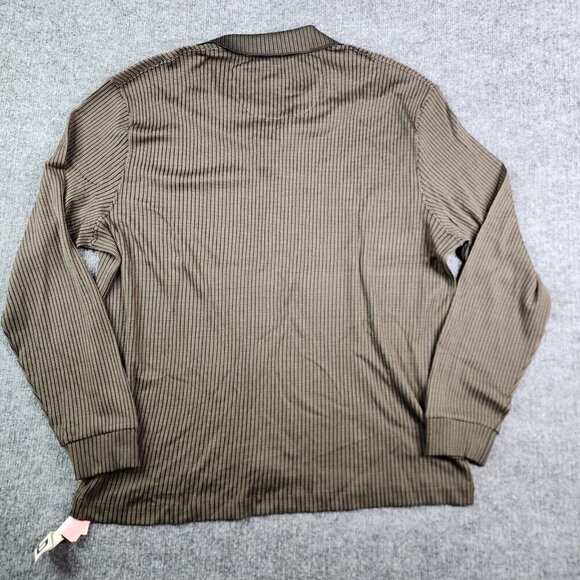 Jhane Barnes Large Long Sleeve Thin Sweater Pullover Mens Black Brown Silk Blend - Picture 8 of 8